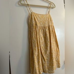 Yellow floral sundress